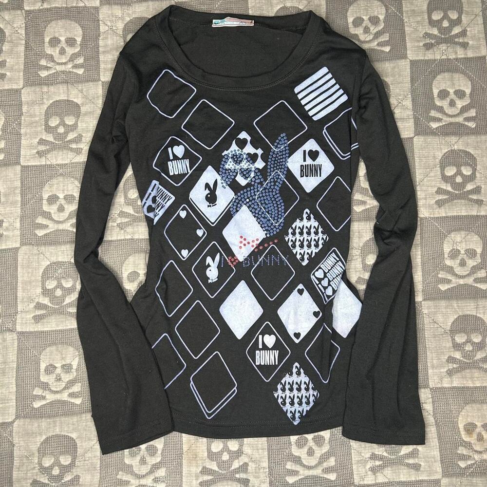 Y2k playboy style top